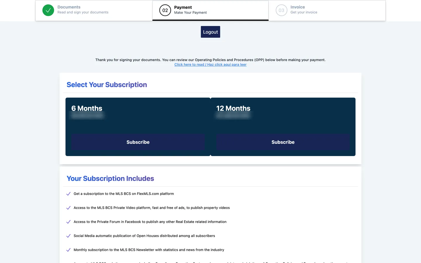 Plan selection and payment