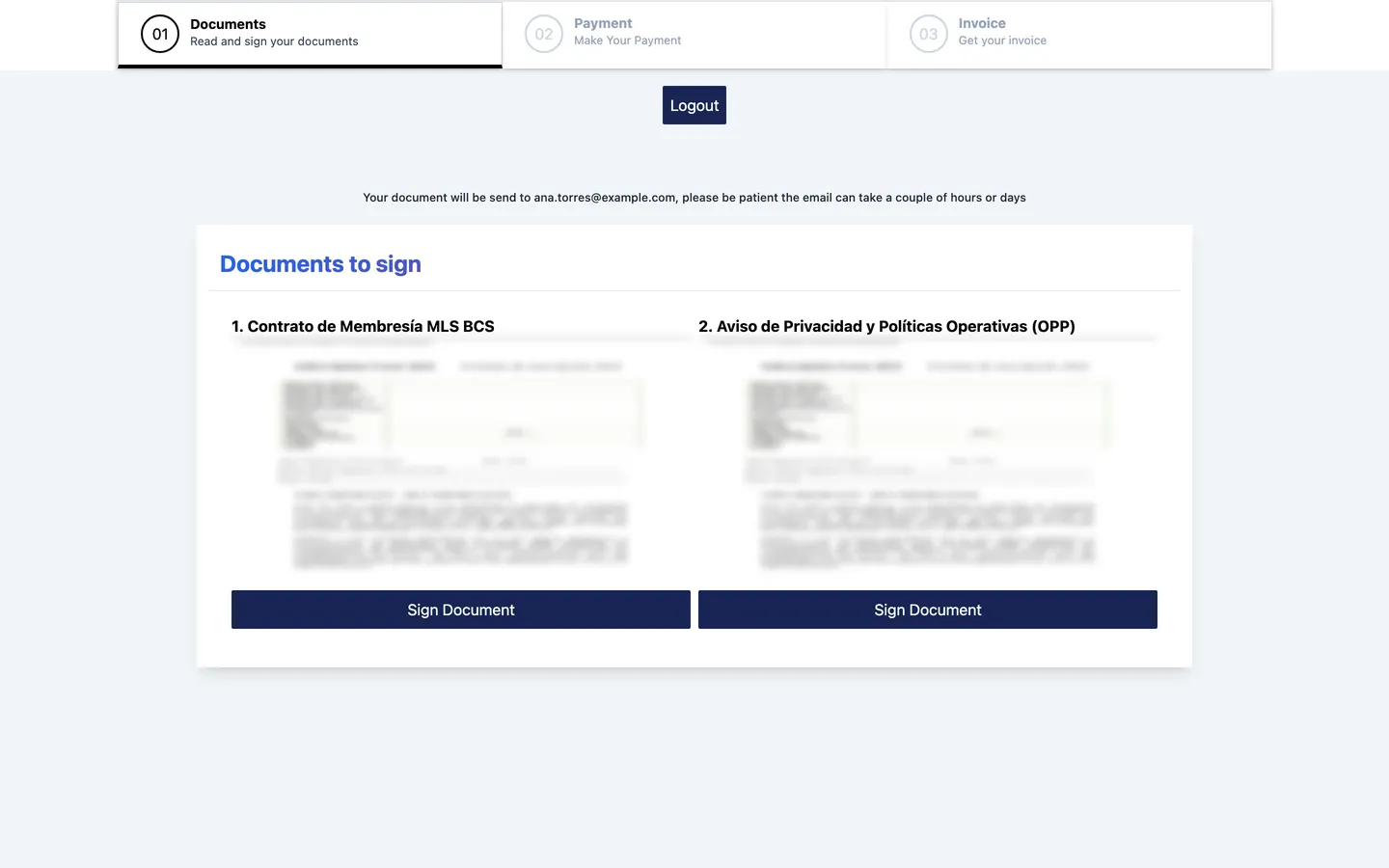 Document e-signature