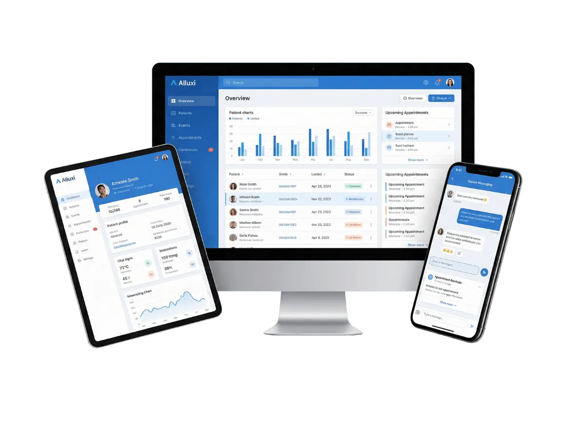 Healthcare Dashboard on Multiple Devices